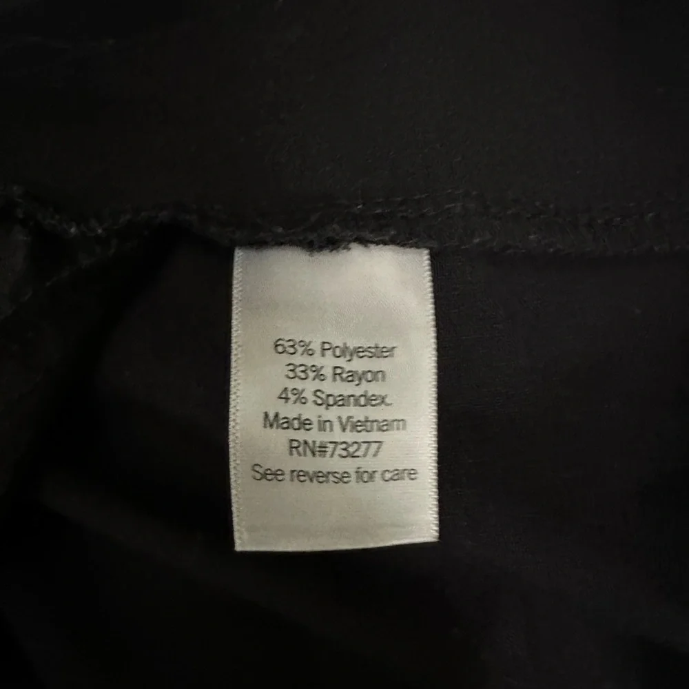 Nine West Elegant Black Women's Relaxed Crop Pant XL